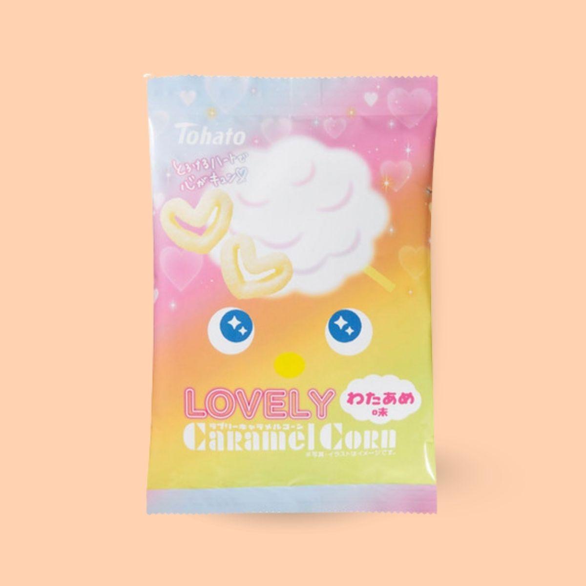 Tohato Lovely caramel corn cotton candy flavor 43g