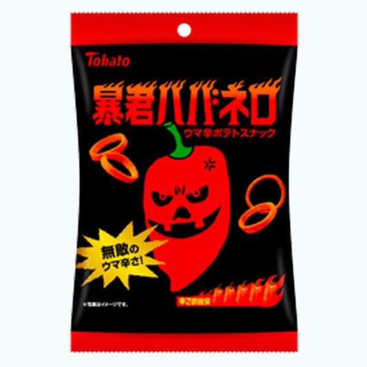 Tohato Tyrant Habanero Spicy Potato Ring Snack 30g