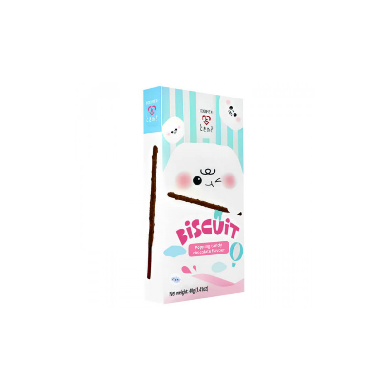 Tokimeki biscuit stick popping candy 40g