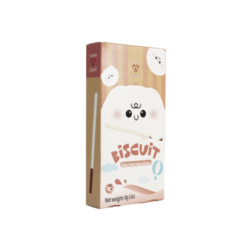 Tokimeki biscuit stick white peach 40g