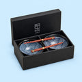 Udon bowl set, for two, Japanese wave D17 cm | H8.7cm
