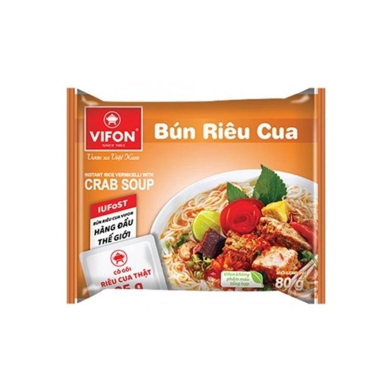 Vifon instant rice noodle crab Bun Rieu Cua 80g