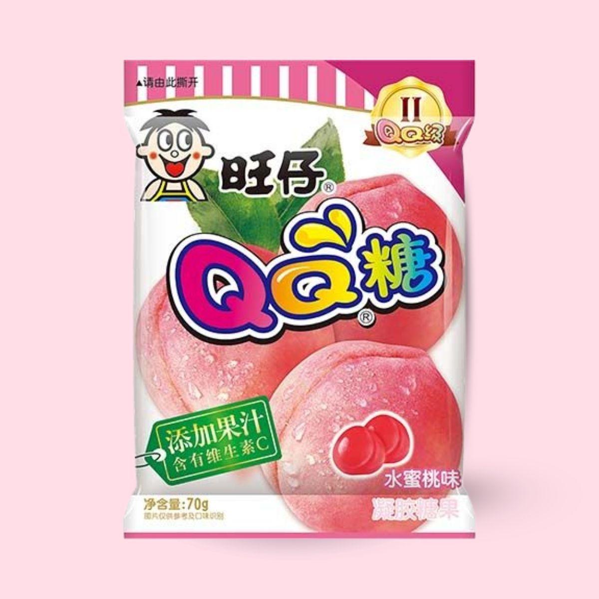 Want Want QQ gummy candy peach flavor 70g