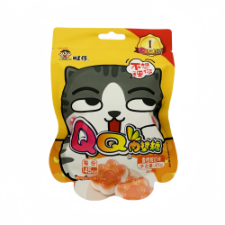 Want Want Soft candy orange yogurt cat paw 45g / pehmeä karkki appelsiinijogurtti