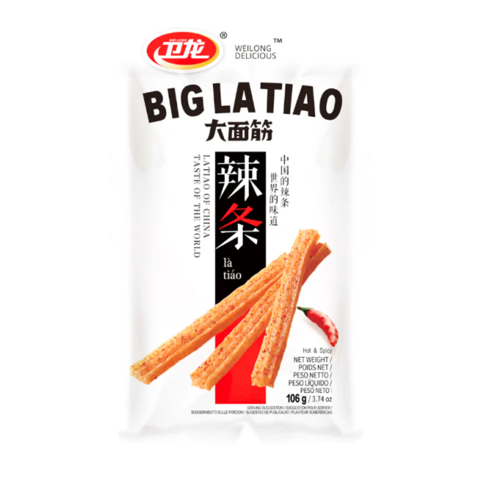 Wei Long Latiao soybean snack hot and spicy 106g