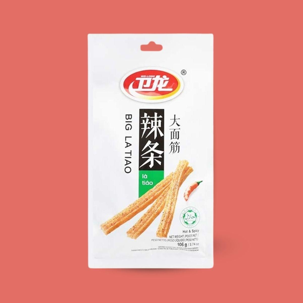 Wei Long Latiao soybean snack hot and spicy 106g