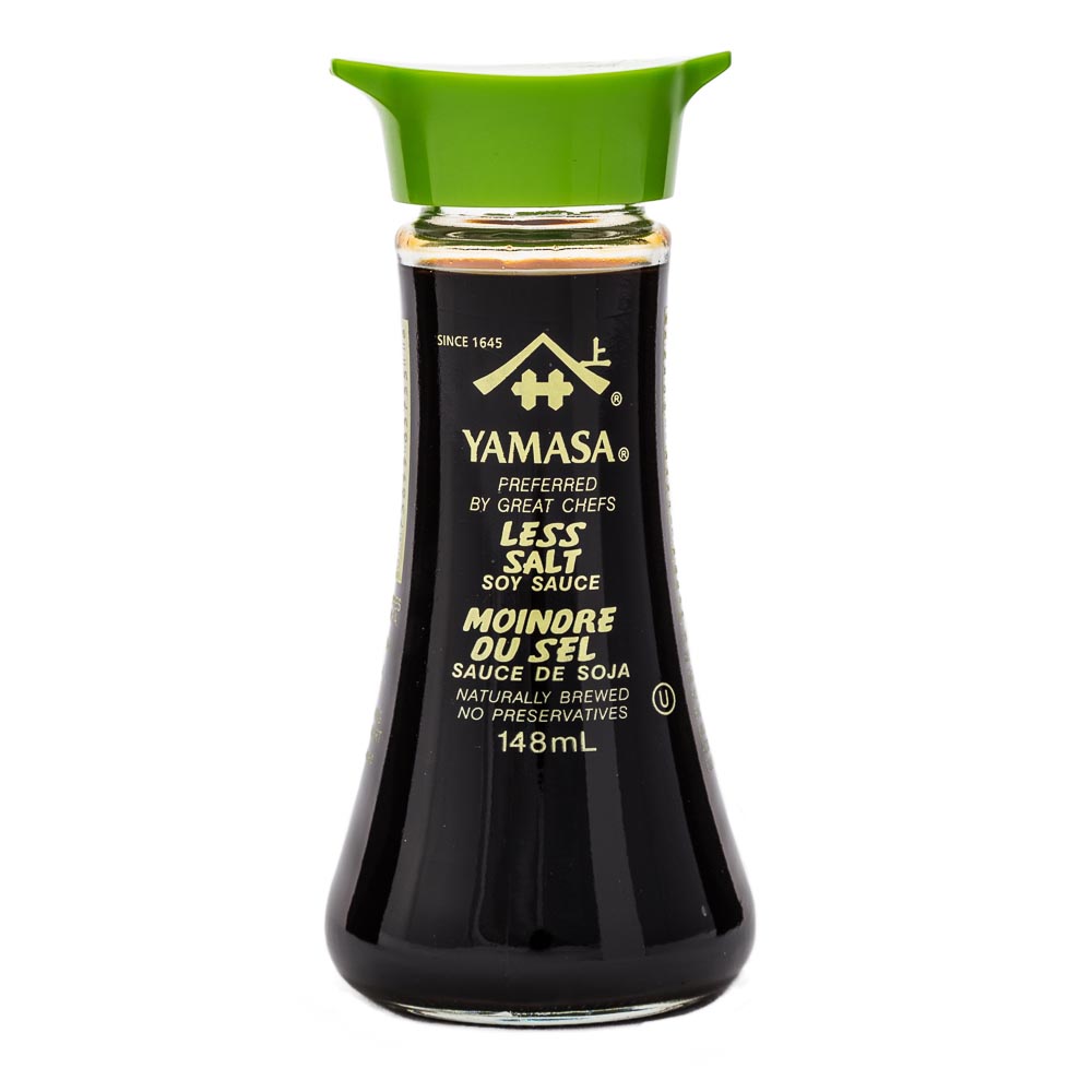 Yamasa genne less salt shoyu soy sauce 150ml
Yamasa vähäsuolainen Shoyu-soijakastike 150ml