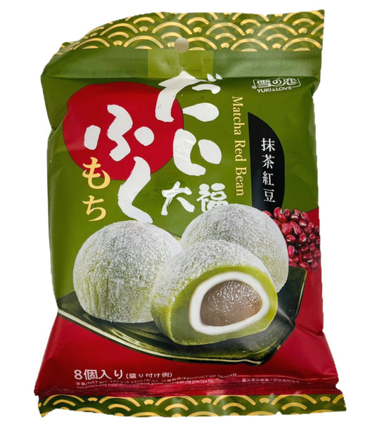 Yuki Love Marshmallow daifuku matcha red bean 120g / Vaahtokarkki daifuku matcha punapapu