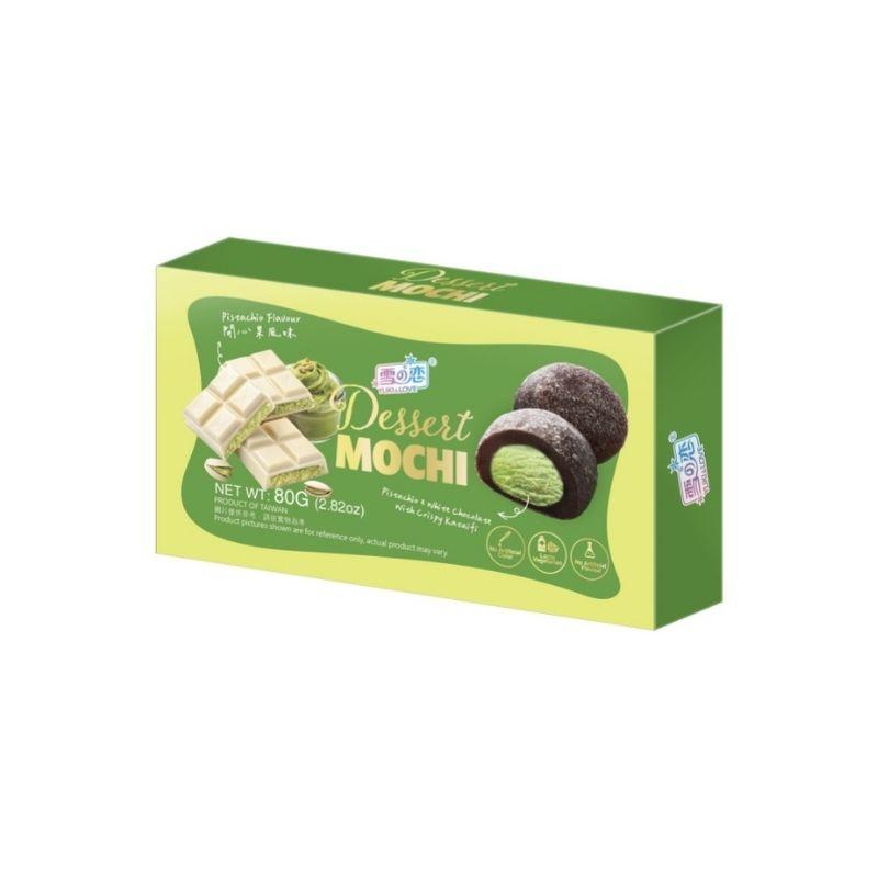 Yuki & Love Chocolate mochi pistachio flavor 80g