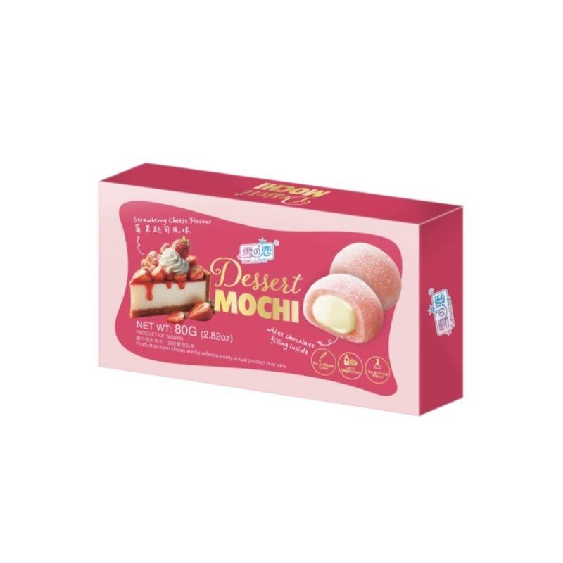 Yuki & Love Chocolate mochi strawberry cheese flavor 80g
