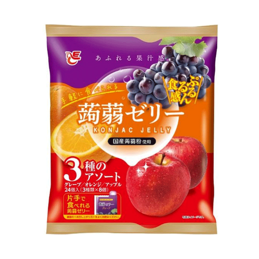 Ace Bakery Pururun konjac jelly grape, orange, apple 420g / konjac-hyytelö, viinirypäle, appelsiini, omena
