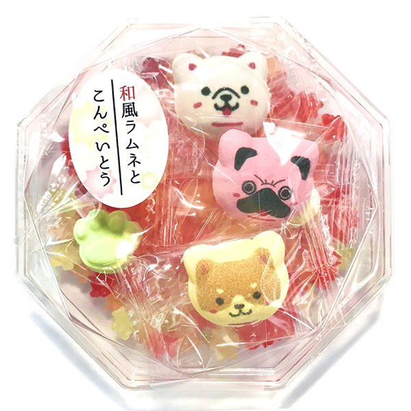 Ageo kyoto hand made ramune & konpeito (dog) 71g / käsintehty karkkikoira
