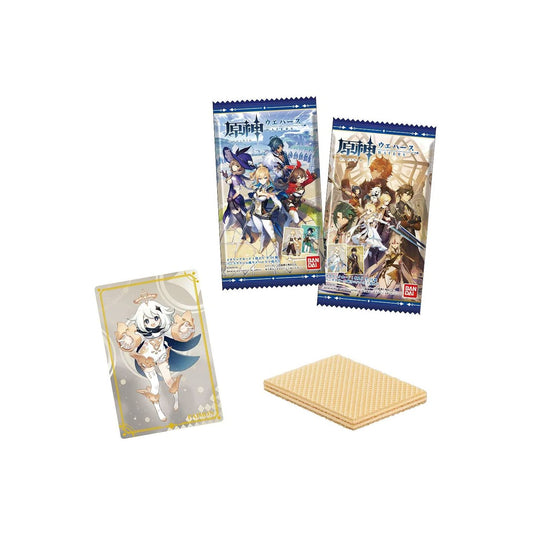 Bandai Genshin sticker wafer 14g / kiekko tarralla