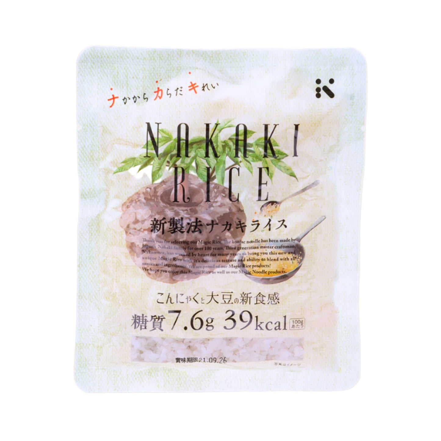 Nakaki konjac rice 180g / konjac-riisi