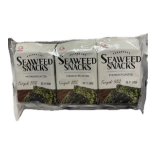 Takumi seaweed snack teriyaki BBQ 4gx3