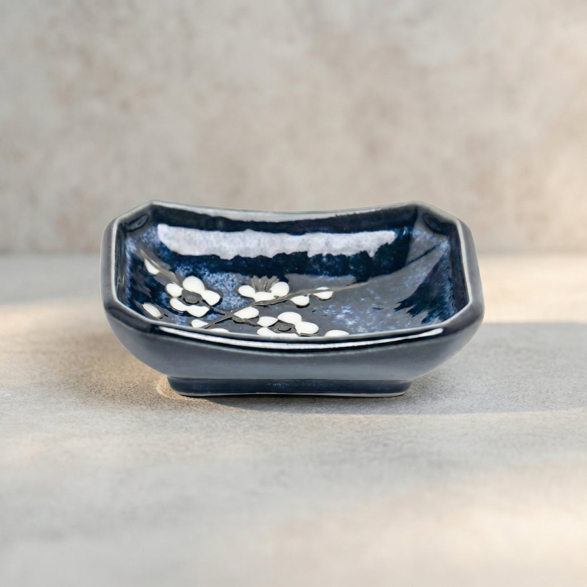 Hana blue, Sauce dish, 8.8x6.3cm | H3cm