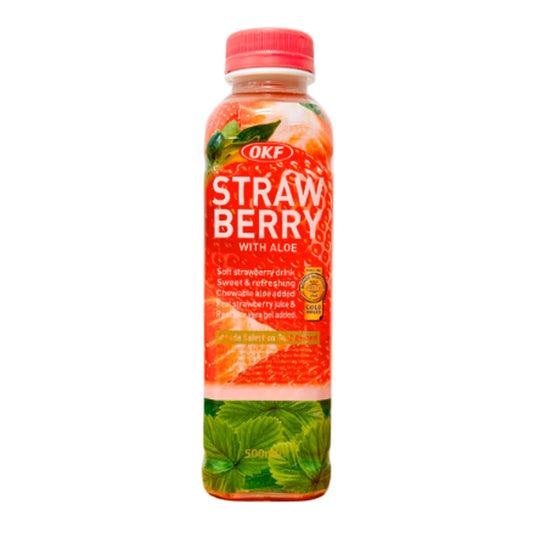 OKF strawberry drink with aloe 500ml