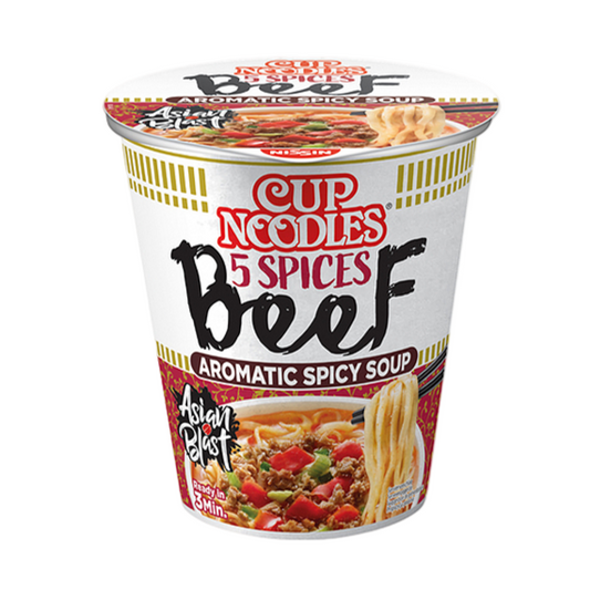 Nissin cup noodles 5 spices beef 63g