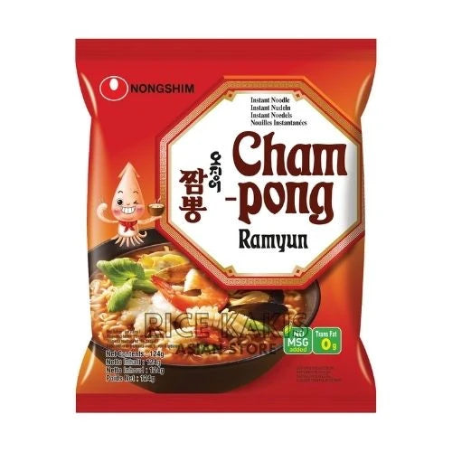 Nongshim instant noodle soup seafood cham pong 124g / pikanuudelikeitto mereneläviä