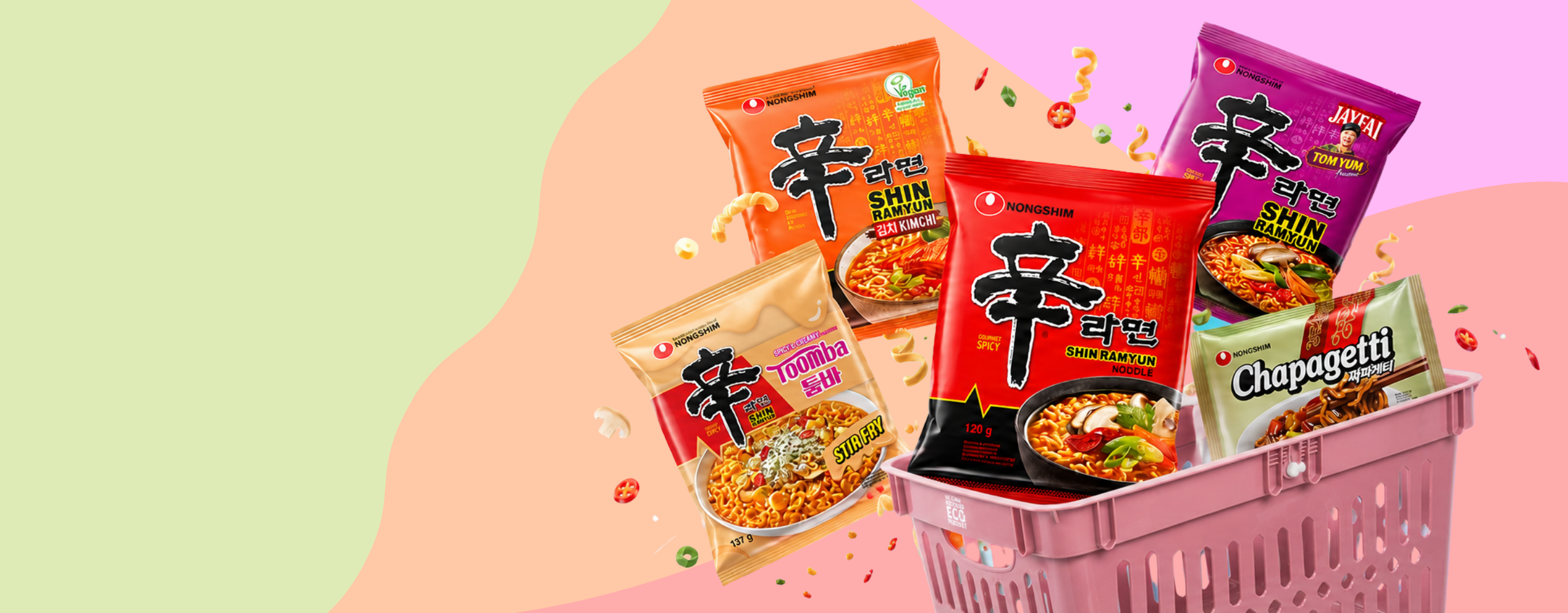 nongshim shin ramyun 5 flavors