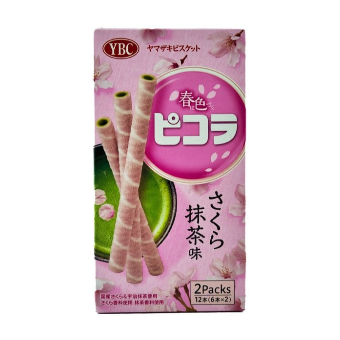 YBC biscuit stick Picola sakura matcha flavor 49g / sakura matcha -keksitikku