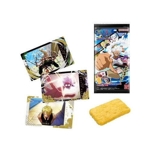 Bandai Itajaga One Piece with Plamid LOG.4 7g / keksi ja kortti