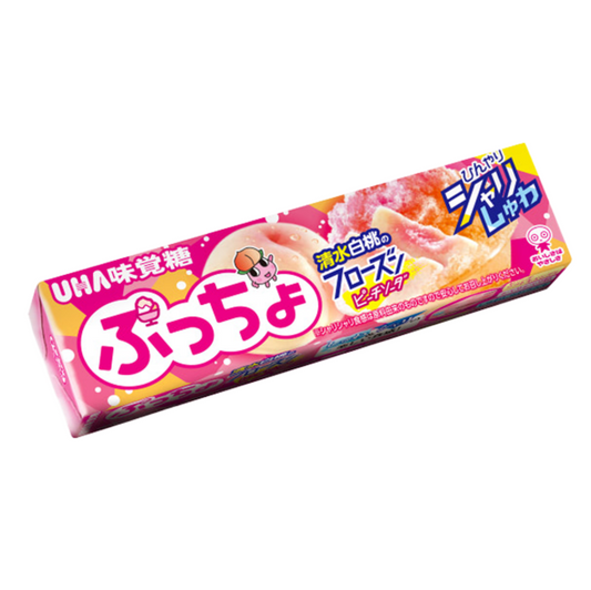 Mikakuto puccho soft candy stick peach soda 10p 50g / pehmeä karkki persikkasooda